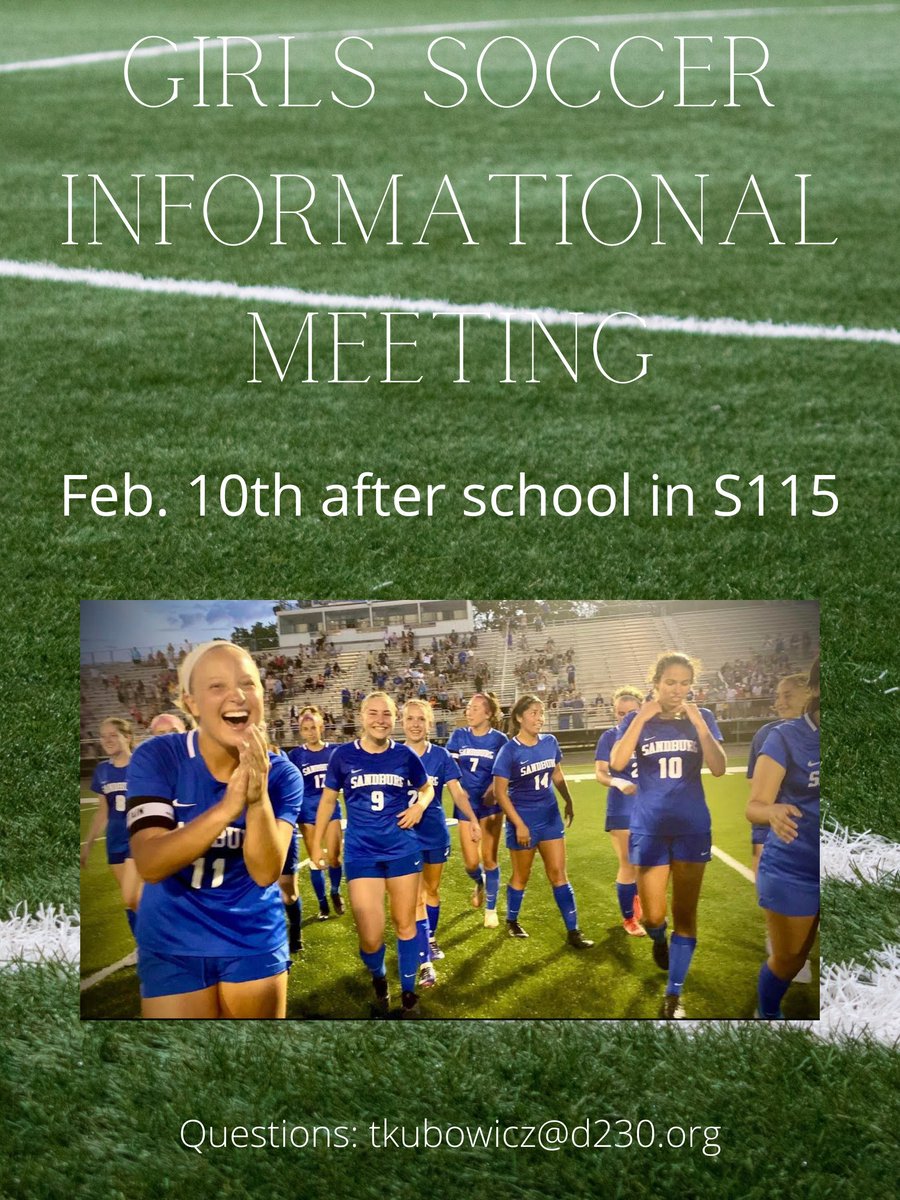 Tryouts begin on Feb. 28th.  Make sure you register on 8to18 and have an updated physical.  <a href="/EaglesAthletics/">Sandburg Athletics</a>