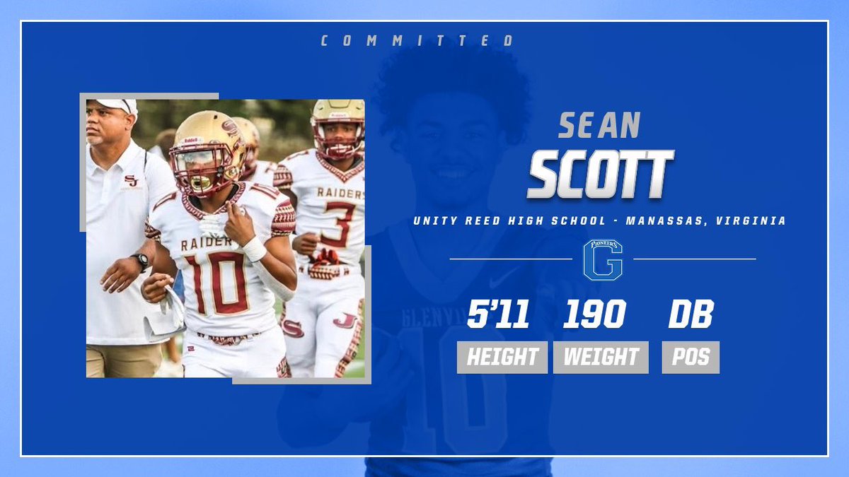 Yeahhhthatsean's tweet photo. 100% COMMITTED 💙🤍@GSCFootball @Coach_Mayer https://t.co/wzSN0dslbo