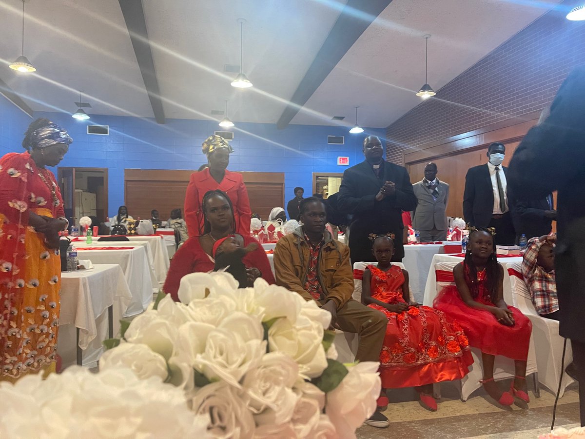 nyapapiya's tweet photo. To have the South Sudanese Council of Pastors present at my twins birthday celebration, pray over us, and speak life into my family is hands down the biggest highlight of my year so far. This is really huge. Wow I love my community so much 🇸🇸🥺 https://t.co/0FO8EqzcPY