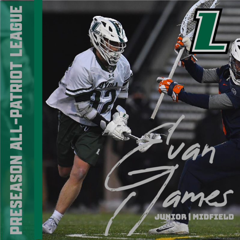 LoyolaMLAX's tweet photo. Evan James • Junior • Midfield

2021: 32 goals, 12 assists https://t.co/njHzx39qfk