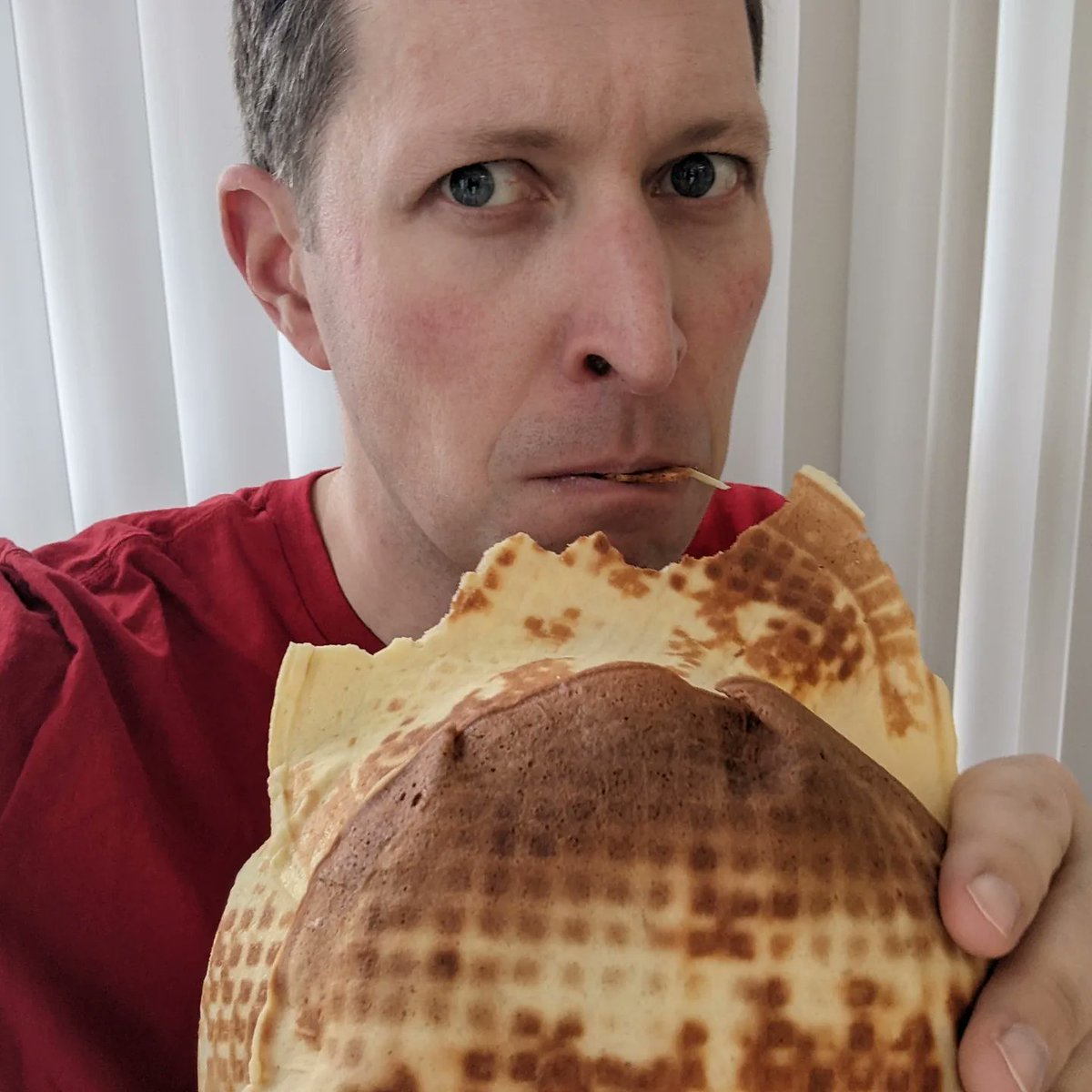 marksmithbooks's tweet photo. So happy to share a reading of THE DEEPEST DIG with the kindergarteners of @CSS_Cougar this morning, and my exclusive #wafflehat, which was delicious, thanks. #WorldReadAloudDay https://t.co/oPZVpJJBJK