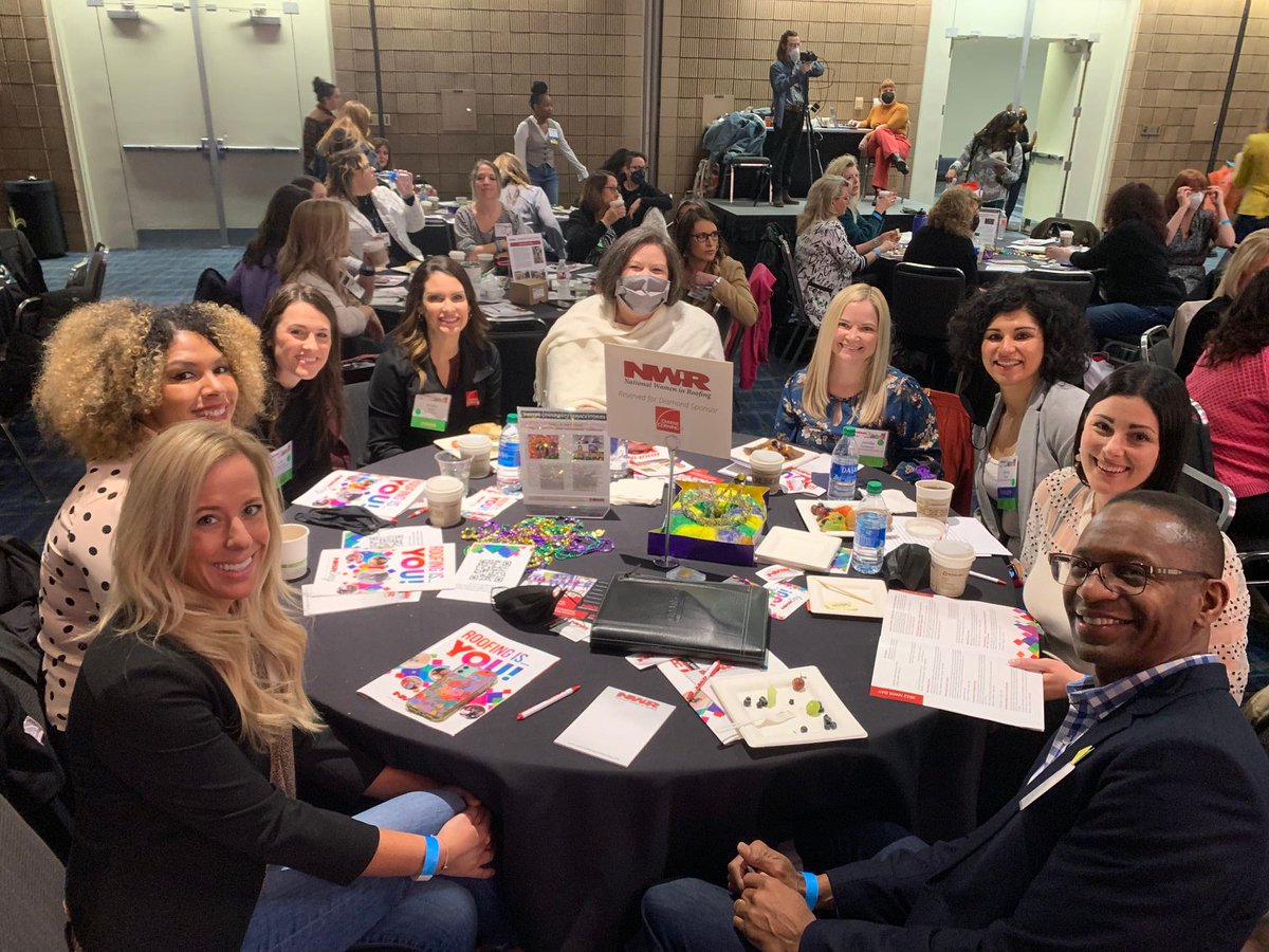 OCRoofingLLC's tweet photo. Always a great time connecting with the @NatlWomeninRoof network. Thank you! #NWiRDay22 #IRE2022 #OCatIRE https://t.co/JhRx3VD42t