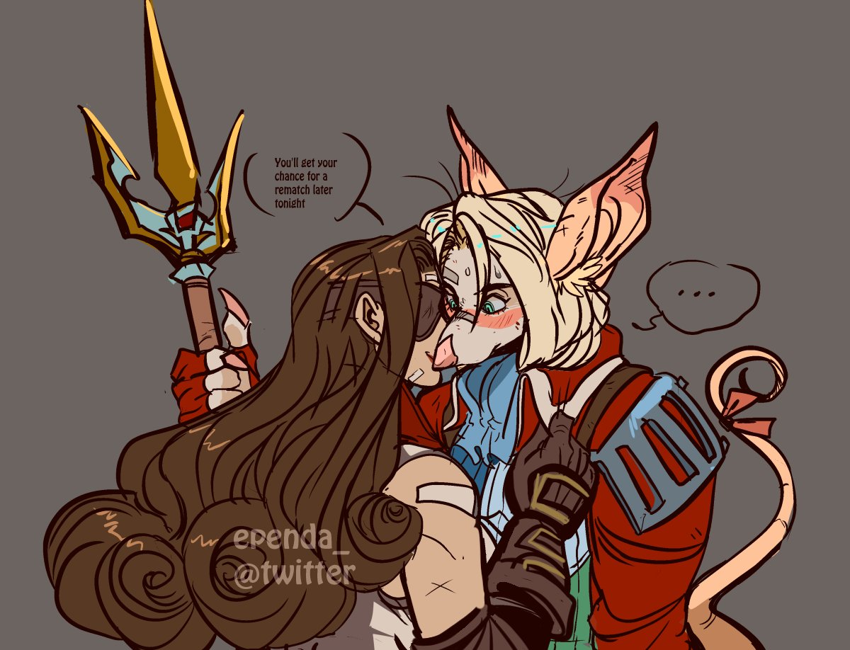 Beatrix x Freya,finally dawned that shes not just teasing. 