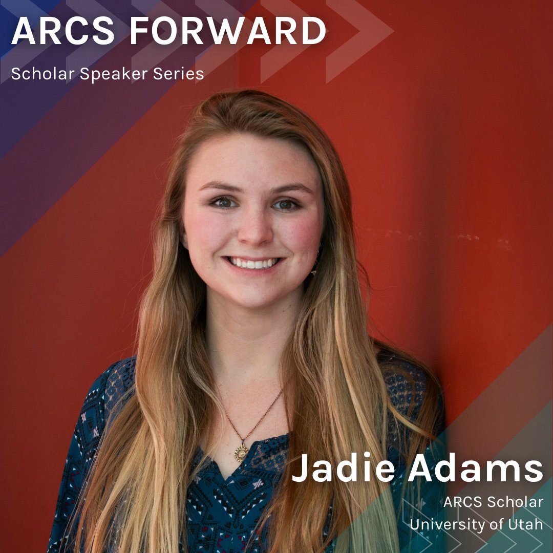 ARCSFoundation's tweet photo. Meet February's #ARCSForward speaker #ARCSScholar Jadie Adams from the @uusci at @UUtah. Jadie's research combines machine learning theory and image processing techniques for biomedical data analysis. Register here: https://t.co/UXs1OPTCvK https://t.co/McxOaMX40n
