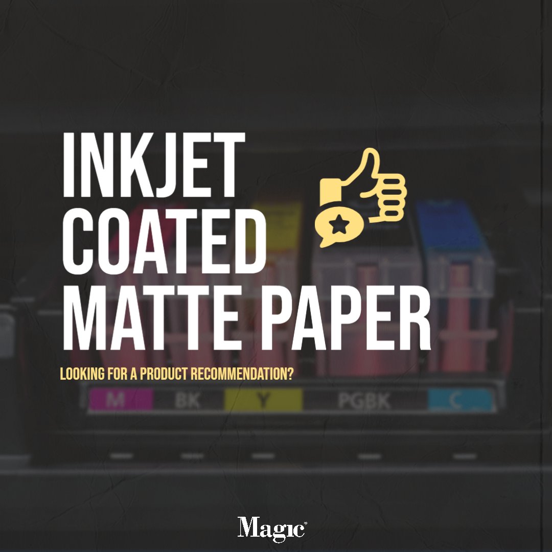 MagicInkjet's tweet image. We currently have four amazing matte papers to select from within our Magic Portfolio. Some are perfect for common applications such as General Signage, &amp;amp; Posters. 

For recommendations click here ➪ bit.ly/MattePapers
-
#WideFormat #WideformatMedia #Posters #Signage