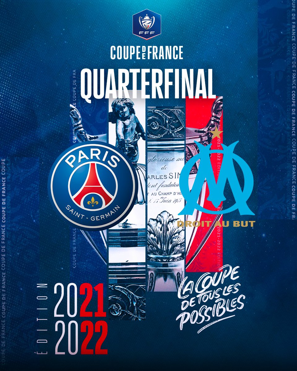 En caso de victoria esta noche ante el Niza, recibiremos al Olympique de Marseille en el Parc des Princes en los cuartos de final de @coupedefrance 🏆