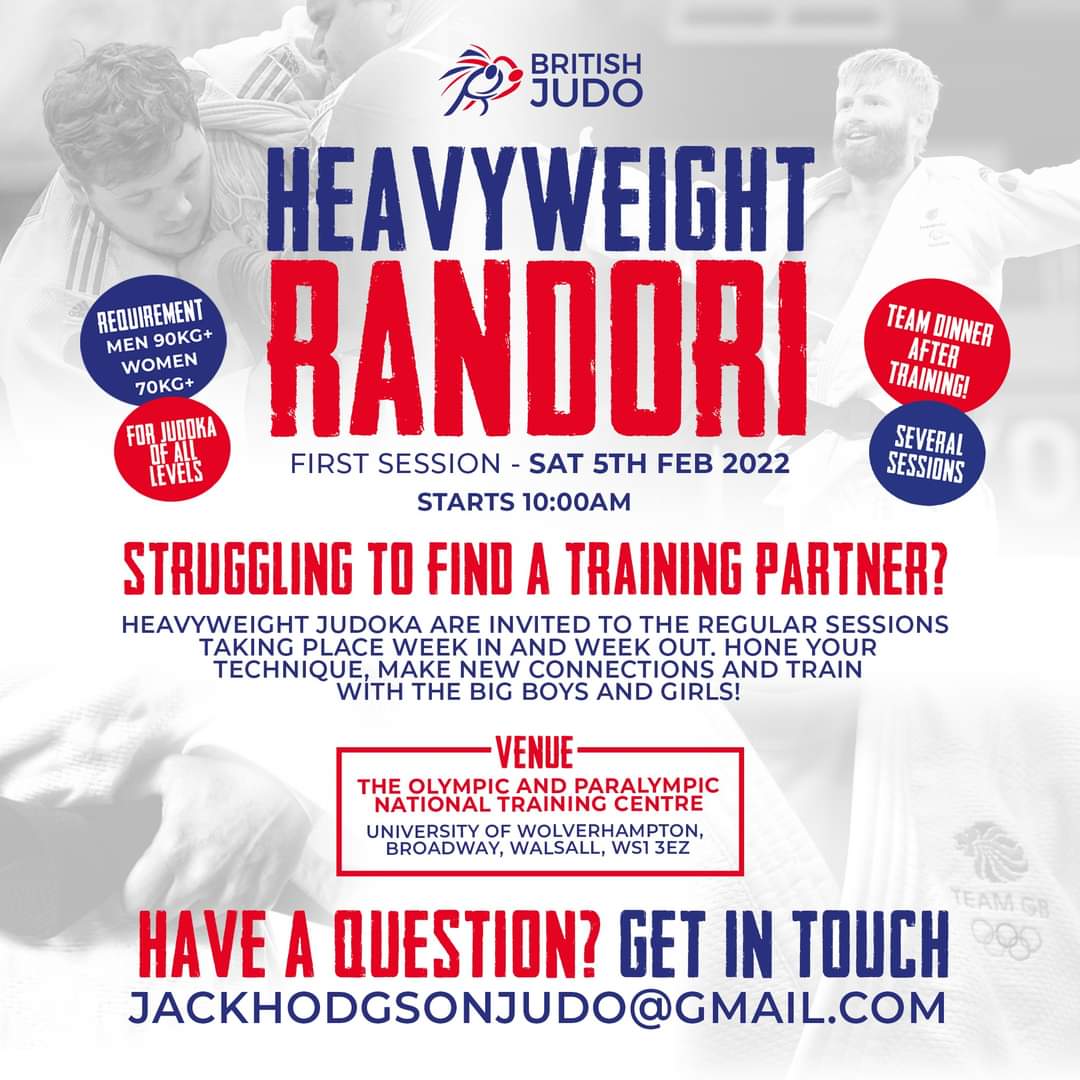 Calling all heavyweight judoka! Free training session this weekend. Contact me ASAP to book your place!
#judo #Judoka #heavyweight <a href="/BritishJudo/">#WeAreGBJudo🇬🇧🥋</a> <a href="/Welsh_Judo/">#JudoCymru</a> <a href="/JudoScotland/">JudoScotland</a> <a href="/RAFJudo/">Royal Air Force Judo</a>