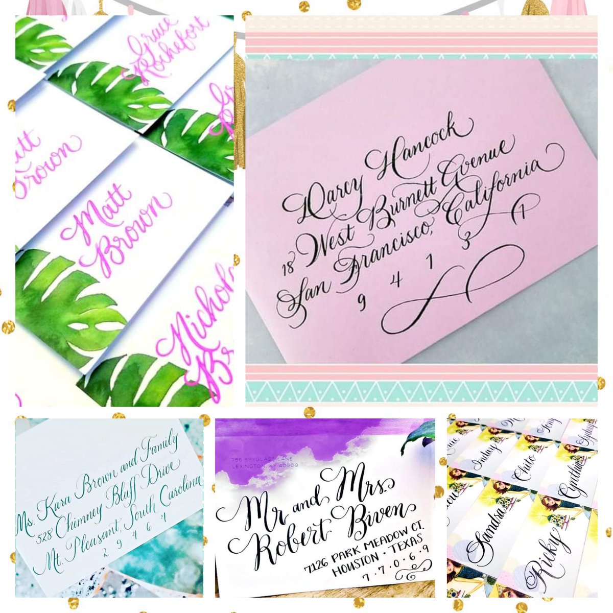 prettypenstudio's tweet image. Calligraphy special! Book our services through Feb 5th and receive 15% off your order.
#calligraphybyjennifer #calligraphyspecial #discount #weddingcalligrapher #weddingideas #GettingMarried #calligraphy