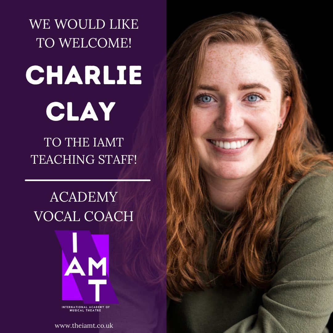 We would like to welcome Charlie Clay to The IAMT teaching staff! 

Charlie will be joining us as our Academy Vocal Coach. 

Welcome to The IAMT teaching family! 

#TheIAMT #TheIAMTFamily #TeamIAMT #IAMStaff  #WelcomeAboard <a href="/charlie_clay18/">Charlie Clay</a>