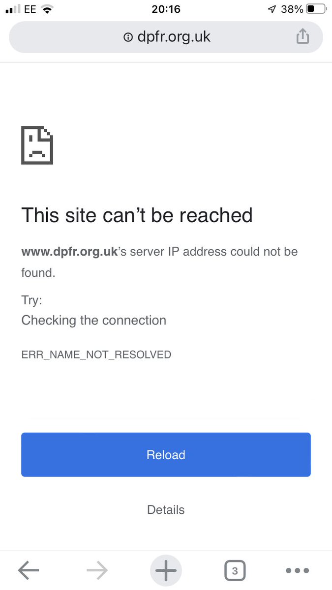 mkellius's tweet photo. @dpfellrunners Oh no spoke to soon - seems to be intermittent. I keep seeing this error message. https://t.co/RaPpxER0Lk