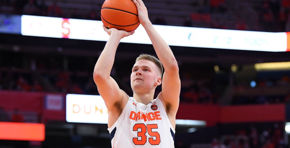 NEWS: Syracuse guard Buddy Boeheim has been named ACC Player of the Week for his performances against Pittsburgh and Wake Forest. https://t.co/9MBVQM2XU7 https://t.co/Hx6axLKa0X