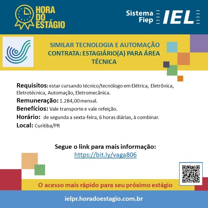 ielpr's tweet photo. A vaga de estágio é para compor a área técnica e para se candidatar é preciso estar cursando técnico ou tecnólogo em: 
👉Elétrica
👉Eletrônica
👉Eletrotécnica
👉Automação
👉Eletromecânica

Quer saber mais?
➡https://t.co/SiFFiIg4Vn https://t.co/0xDJQl0d3W