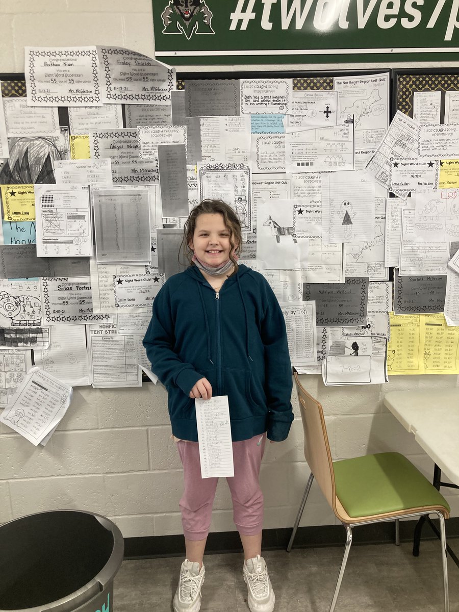 MrJsams's tweet photo. #bragboardpost
Kinsley and Zoey were both "caught" being thorough last Friday!!
Izzy and Karu both aced their spelling tests! We are so proud to call you all Timberwolves! #twolves7pride #itsagreatdaytobeatimberwolf https://t.co/W1hDOrIE2G
