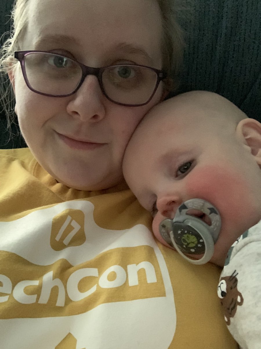 MrsNaylorLHS's tweet photo. I’m making a goal to tweet about my teacher wins more often.
Today isn’t a teacher win, but there are perks to be home with a sick kid #babysnuggles https://t.co/AGo9TcsfJW