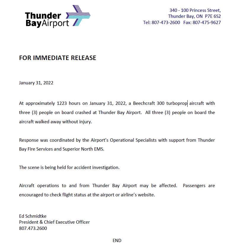 Tbayairport (@tbayairport) on Twitter photo 