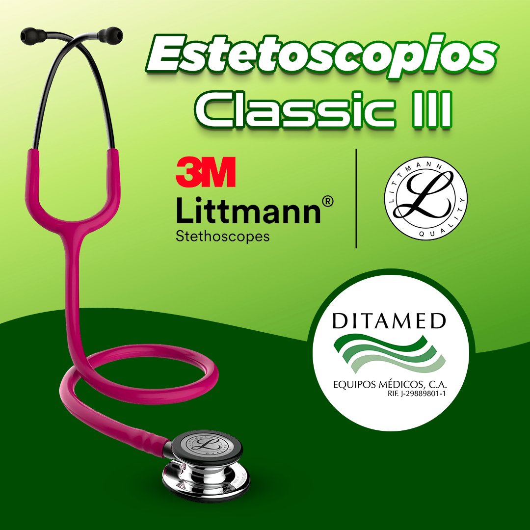 DITAMED's tweet image. En ditamed traemos para tí los mejores Estetoscopios classic III 3M Littmann🩺💚

Ideales para profesionales de la salud y estudiantes de medicina🧑🏻‍⚕🏥

No pierdas la oportunidad de adquirir el tuyo con nosotros💚