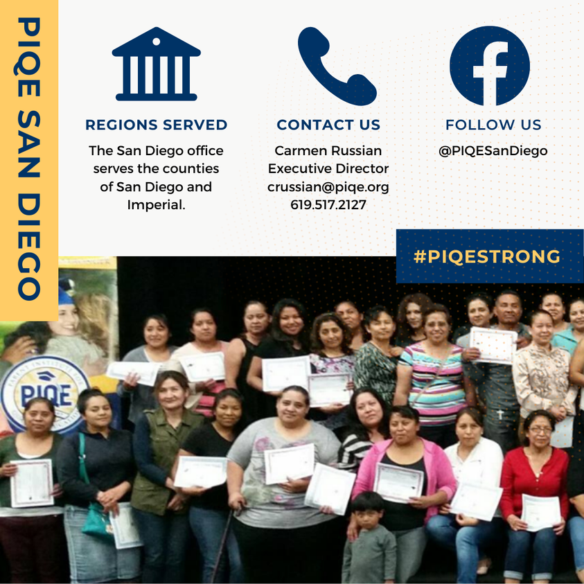 PIQEUSA's tweet photo. #SanDiego☀ is the founding place of #PIQE! Today, we continue to serve #school districts within the counties of San Diego &amp; #Imperial.

Visit our website to learn about our resources 
&amp; upcoming #workshops in the San Diego area!
📍https://t.co/l35AzPhOus

#PIQEStrong #family https://t.co/vEl34LLPTV