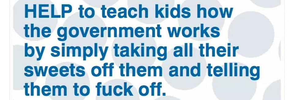 An important life lesson for kids tomorrow...