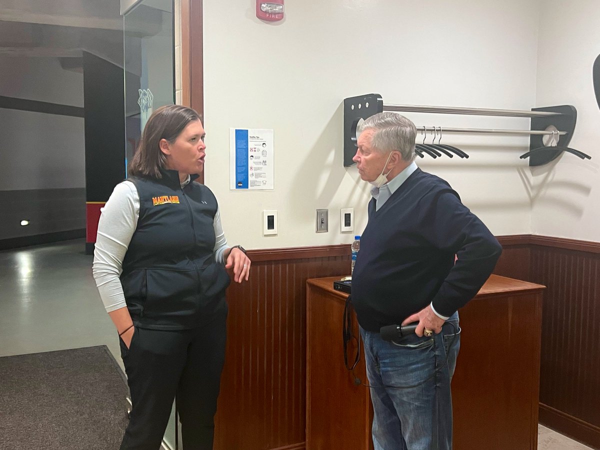 TerpsWGolf's tweet image. The views from today’s @umterps 2022 Spring sports media day with some of our favorites @kellyghovland, Patricie Mackova, @hollidaykid, and @TaylorSmyth10 from @HearTheTurtle! ⛳️🎙🎥 

#OwnTheResponse #GolfTerps #OneMaryland