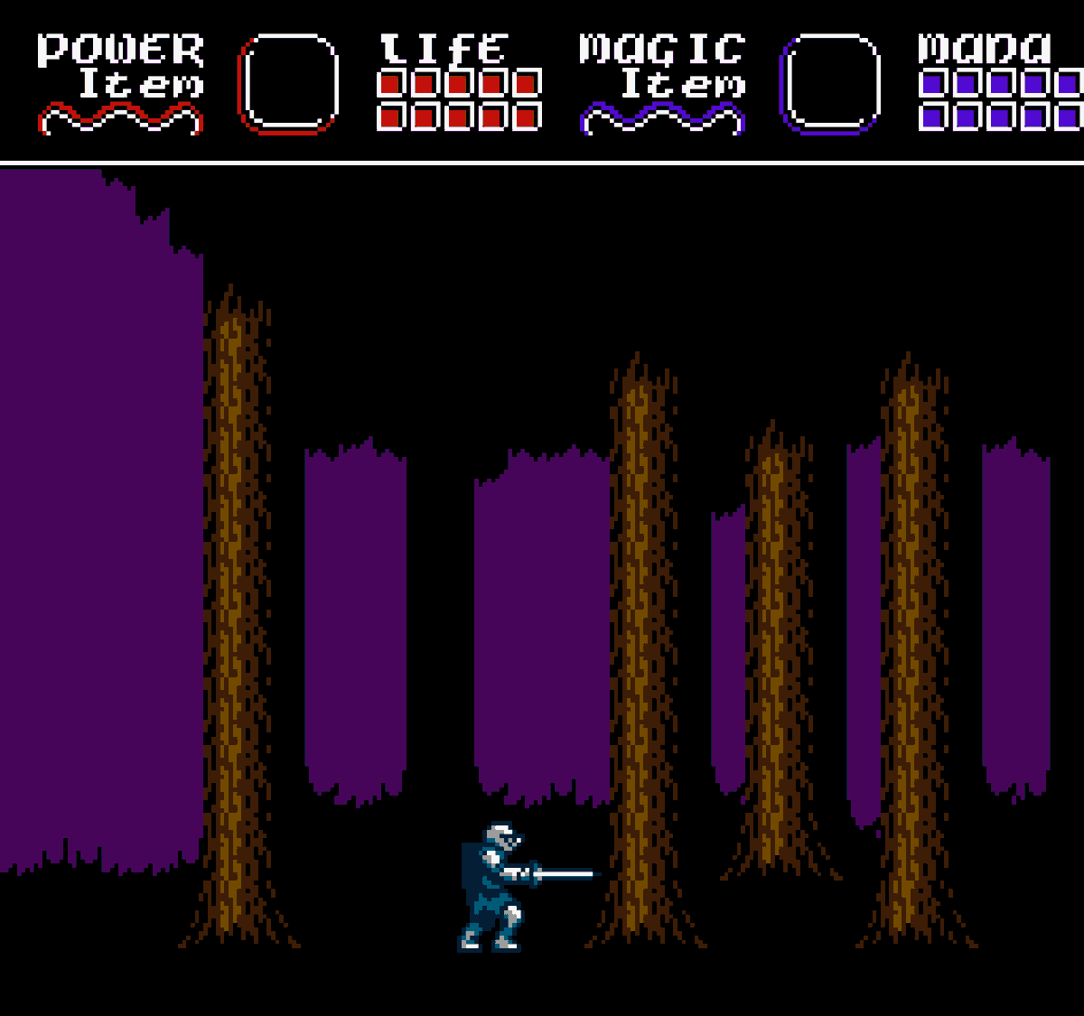 A forboding forest. Few ever return.

#pixelart #indiedev #gamedev #aseprite