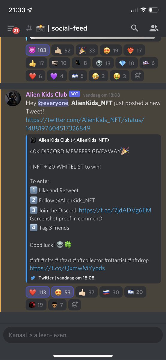 MBrouwer09's tweet photo. @AlienKids_NFT @coert99018832 @TeunKremer12 @HanweChang Alien fam ❤️‍🔥❤️‍🔥Discord: AKC | MarkB https://t.co/gSVtLjMIcO