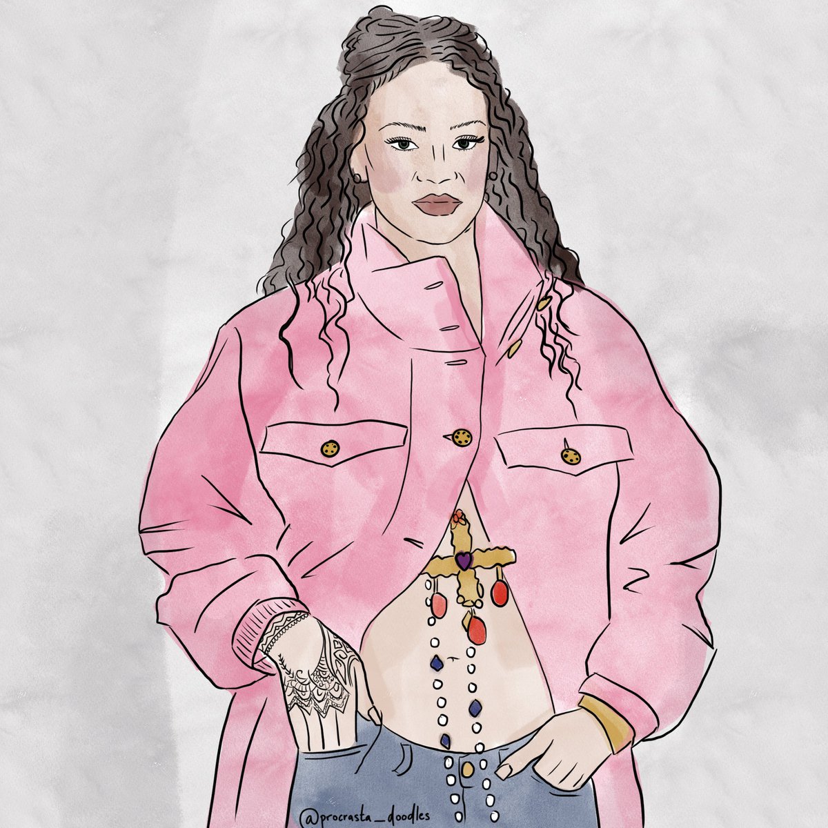 ProcrastaDoodle's tweet photo. #Rihanna’s #Fenty Baby on its way https://t.co/8qzJDm7Pp5