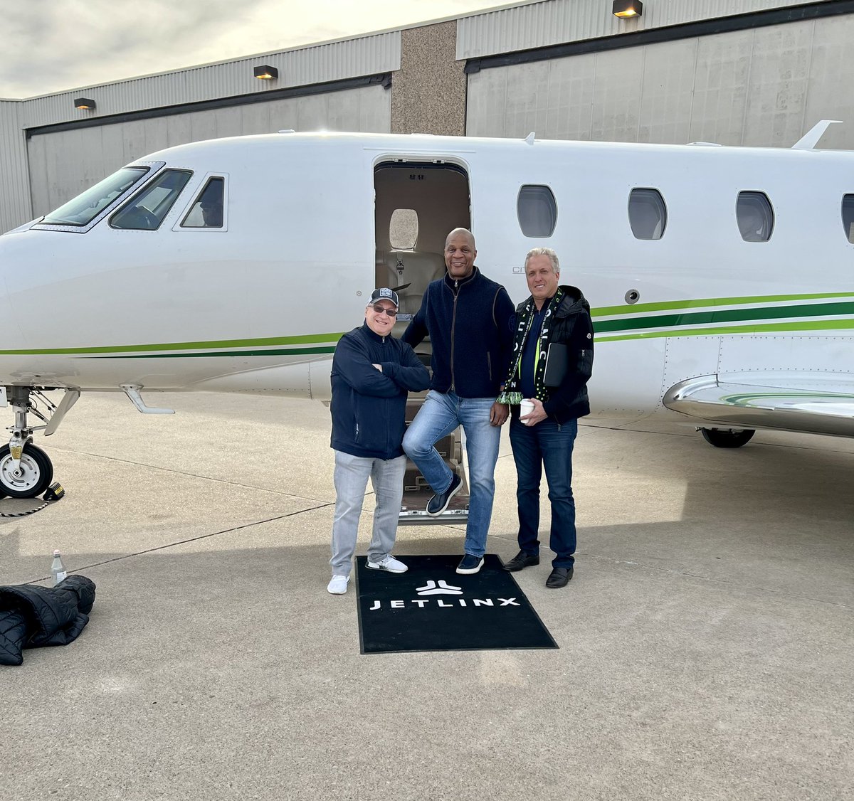Thanks <a href="/JetLinxAviation/">Jet Linx Aviation</a> for getting me and <a href="/StrawMinistries/">Darryl & Tracy Straw</a> home safely from an amazing weekend in Omaha. <a href="/Union_Omaha/">Union Omaha</a>   <a href="/OMAStormChasers/">Omaha Storm Chasers</a>