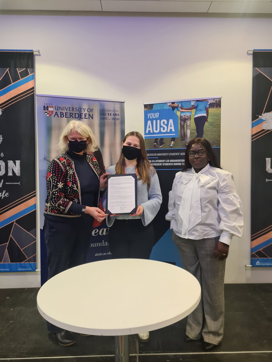 I was delighted to Join Graeme, Ivana &amp; the rest of AUSA team;  Prof Abbe Brown, Dean for student support; Karen Scaife Student Engagement Manager, staff &amp; students for the launch of <a href="/aberdeenuni/">University of Aberdeen</a> Student Mental Health Agreement

If you're struggling, speak out
Help is available!