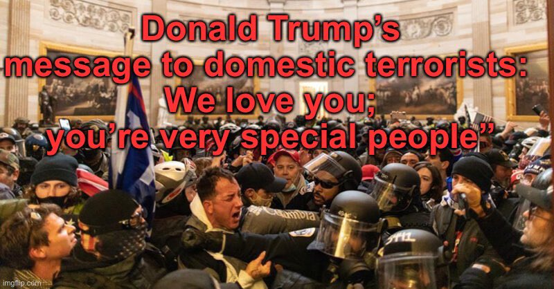 carolyn_from's tweet photo. @CodyIsAGoodBoy @WinningTeamPub #NeverForgetJanuarysixth #ArrestTrumpNow https://t.co/nyz1m8WdLz