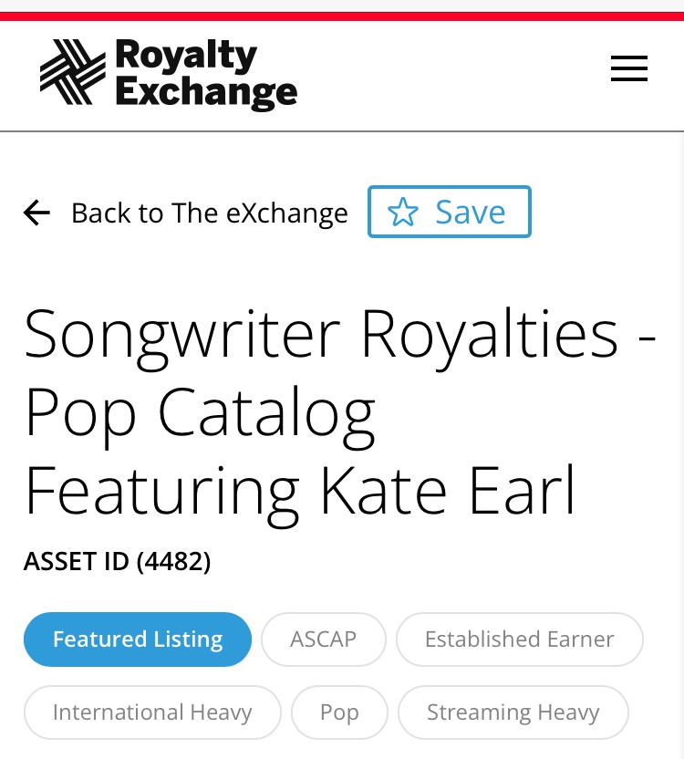 kateAKAearl's tweet photo. My musical @ascap catalog is live on auction, bids can be placed at @royaltyexchange #kateearl #ascap #royaltyexchange https://t.co/bdOEXghUO1
