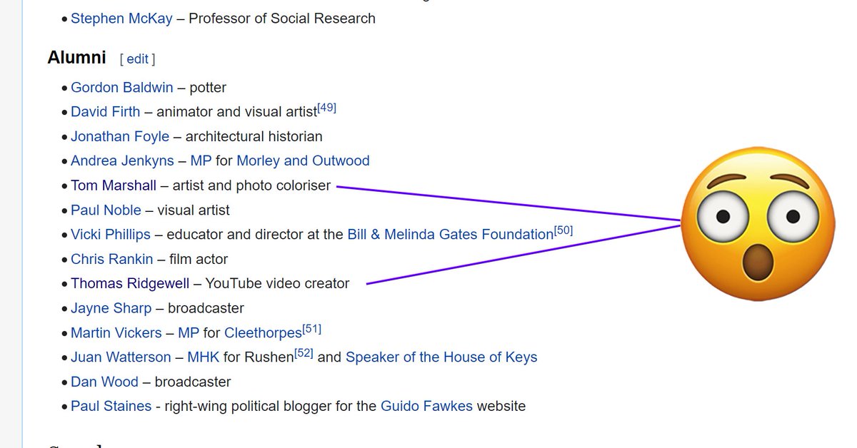 Contact87137647's tweet photo. OMG. Just watched @thetomska new video on Thomas (amazing) and decided to go down a wiki rabbithole - two of my favourite twitter/youtubers - @PhotograFixUK both went to the same college. Makes so much sense - too much talent lol 😆 #tomska #photografix #thomas #coincidence https://t.co/H7tydRsbV4