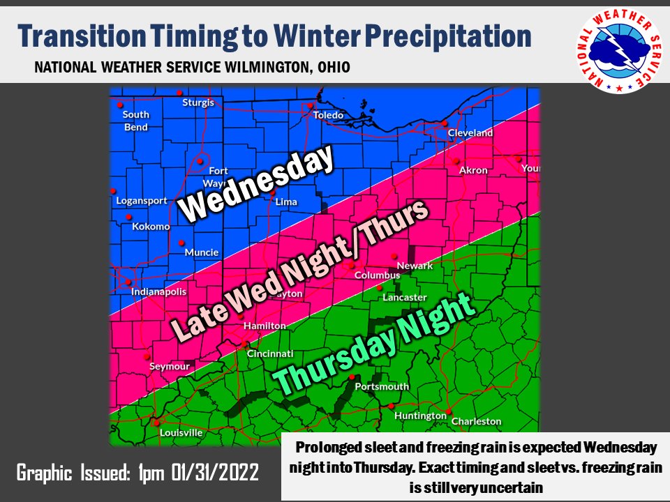 DelCoEMA's tweet image. Delaware County - a Winter Storm Watch has been issued until 7am Friday. This weather system will bring snow and ice accumulations to our area. 
#ClickThePic
This forecast may change as the storm gets closer. 
Always get your winter weather updates from reliable sources.
1/31/22