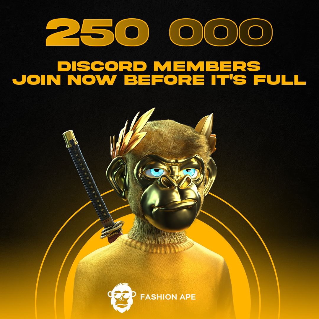 Oups, it's too late 🍌

discord.gg/fashionape

📝 Day06                      #NFTdrop