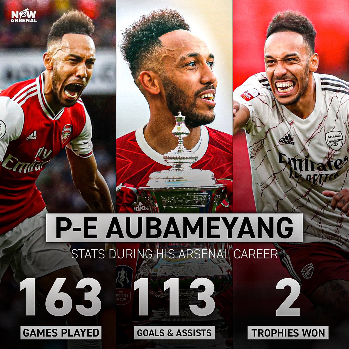 It wasn’t supposed to end this way, but I appreciate everything you done for this club. From your crucial goals, to the masks &amp; famous flip celebrations, to your constant smile and even dropping the FA Cup trophy on the floor before lifting it, it’s been one hell of a ride.