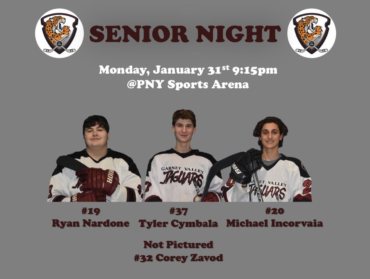 GarnetValleyIHC's tweet photo. Congrats to our GV Seniors! Enjoy the night! #GoJags https://t.co/b6pqcNvBMw