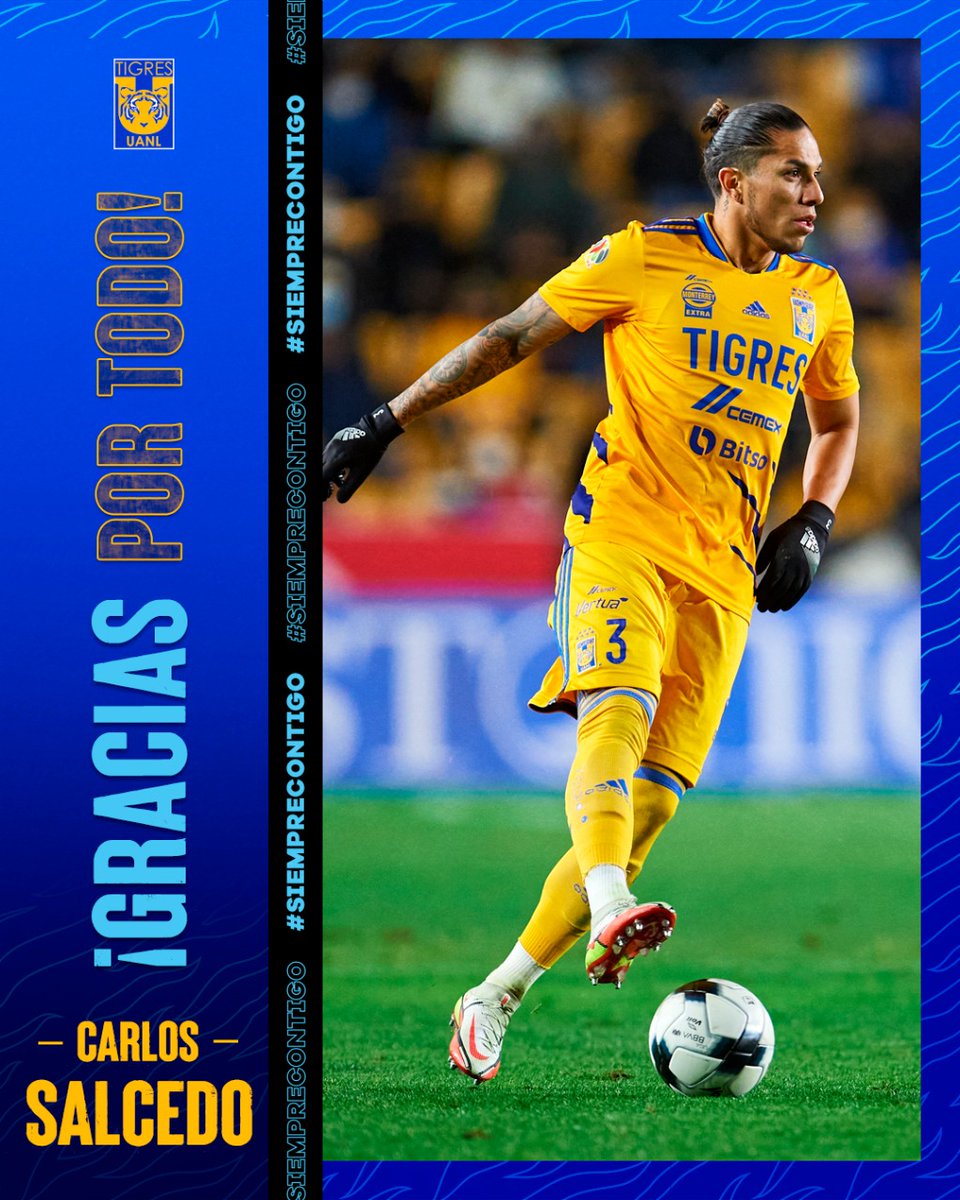 TigresOficial's tweet photo. 🤝 Agradecemos a @Csalcedojr todo su aporte y entrega durante estos tres años defendiendo nuestros colores.

¡Éxito en tu nuevo proyecto, Titán! 🦍 https://t.co/CY2EP2wu2I