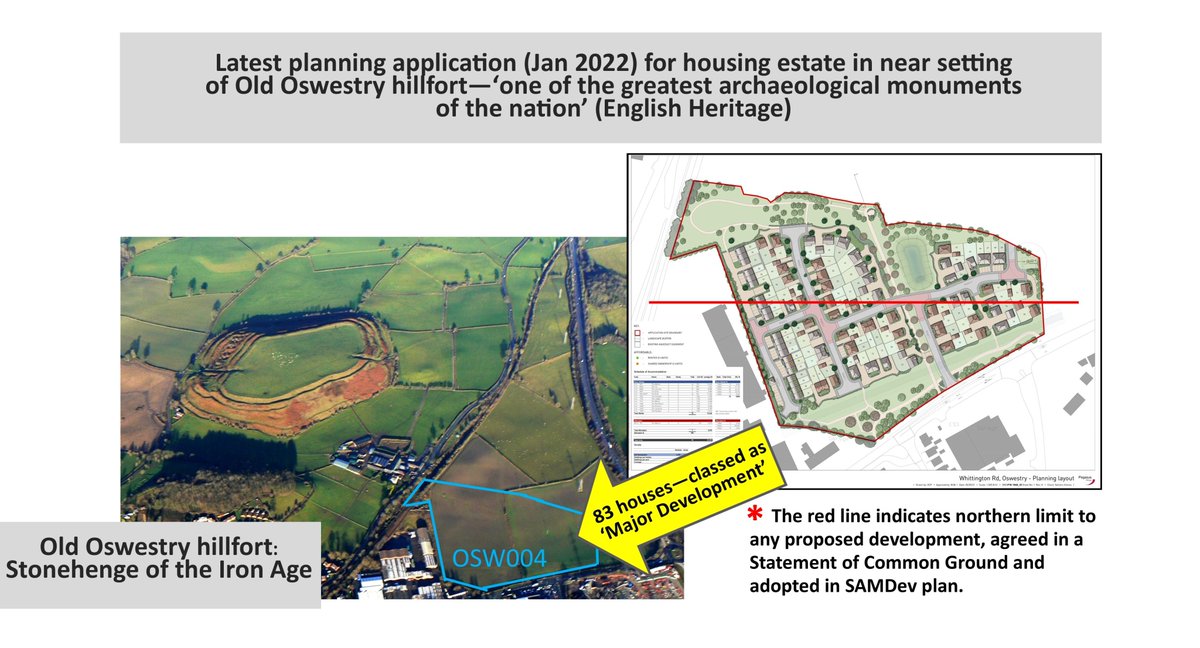 OldOswestryFort's tweet photo. After a 2-yr silence, a 4th #planning application for housing in near setting of Old #Oswestry #hillfort has landed. Will you help us protect this #IronAge jewel &amp; its   #landscape one more time? Object by February 9th. https://t.co/IOjaNSSN8Y #Archaeology https://t.co/svOO5xSrC5