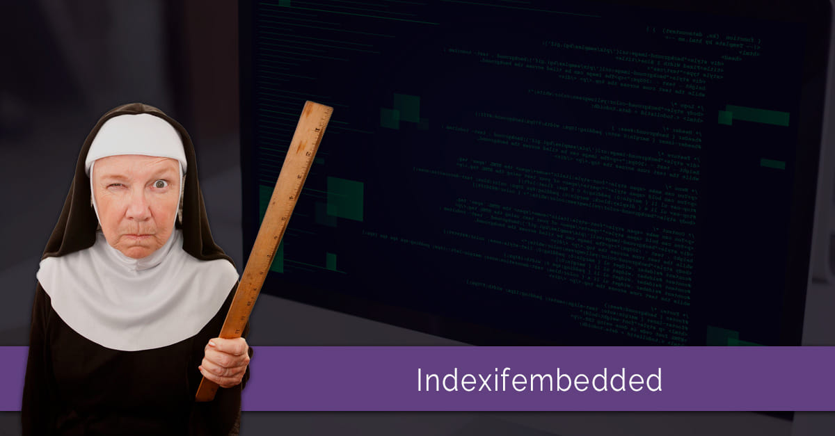 alvarofaina's tweet image. Nueva etiqueta de robots, #indexifembedded. Para indicar a #Google que aunque tu contenido lleve la etiqueta #noindex, quieres que se indexe cuando se incorpora mediante iframes en otras páginas 🤖💻

blgs.co/DQAg6O