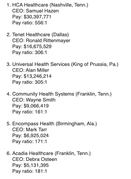 Yeah, it's the nurses that need pay caps right now. That's how we'll save healthcare...