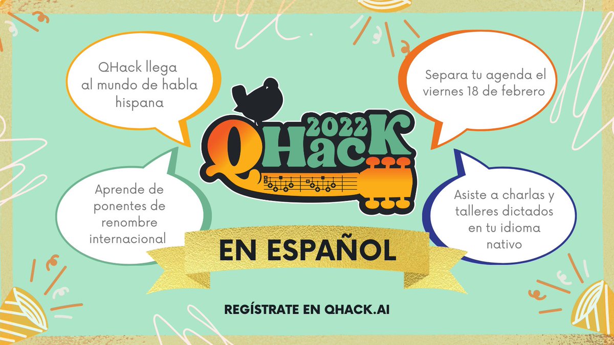 PennyLaneAI's tweet photo. Anuncio especial #QHack2022 📣 

Este año, ponentes increíbles darán charlas y talleres en español 🤩

Asiste este 18 de febrero:

1 PM EST - @MvsCerezo
2 PM EST - Benjamin Villalonga
3 PM EST - @KetPuntoG

Moderados por @quantumcatalina

Regístrate ya en https://t.co/EdmmMI4ne2 https://t.co/ENJcYSMu8j