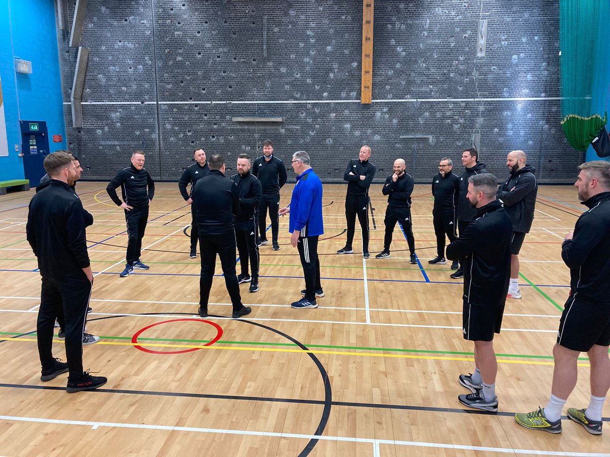 Another really enjoyable few days getting to know the candidates on the start of our @UEFA @ScottishFA A Goalkeeping licence Great mix of experienced coaches and ex professionals from many different backgrounds. The hard work begins ⚽️🙌🏻 #ScottishFACoachEd