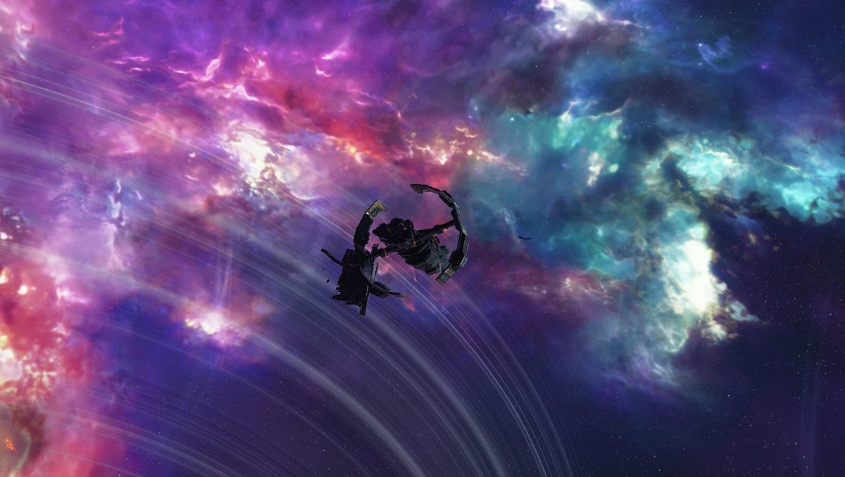 OuchMax's tweet image. Did it! 🤩
(And, you know, returned to space from a bit of a break, this was a lovely way to warm up again!)
Now, when can we expect New Eden to get some more shiny colours like these, #eveonline hmmm? 😏