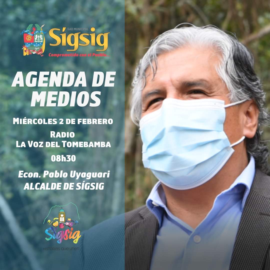 🎙📻📺 #MEDIOS | Nuestro Alcalde este miércoles 2 de febrero estará informando de primera mano a la ciudadanía desde radio La Voz del Tomebamba.
🗓 FECHA: miércoles 2 de febrero 2022
⌚ HORA: 08h30
¡Sigseños informados desde la fuente!
<a href="/tomebamba/">La Voz del Tomebamba</a>
