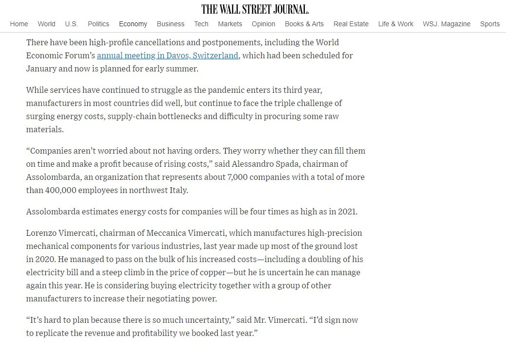 Quali incognite potrebbero minare la ripresa? Bella intervista con <a href="/EricSylvers/">Eric Sylvers</a> per il <a href="/WSJ/">The Wall Street Journal</a>.
Read the full article here: wsj.com/articles/europ…