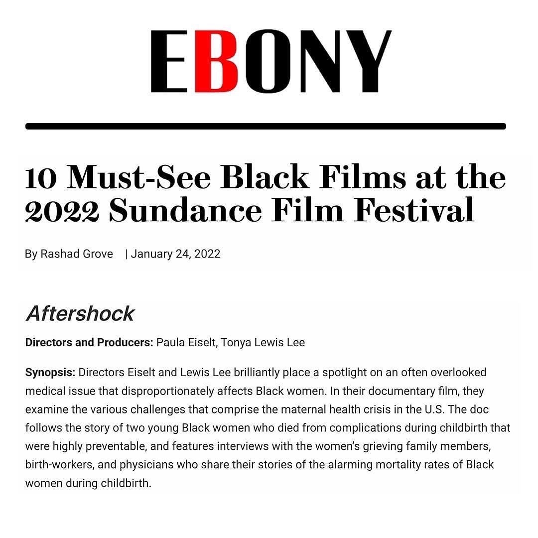 CalvanDaydreams's tweet photo. It was an absolute honor to work on THIS film. 
‘Aftershock’ is a documentary film about the the black maternal mortality crisis. 
I thought I knew but, I knew nothing. 
I implore you to see THIS film when it’s avail. 
#aftershockdocumentary #sundancefilmfestival https://t.co/qsQ0OMVYYU