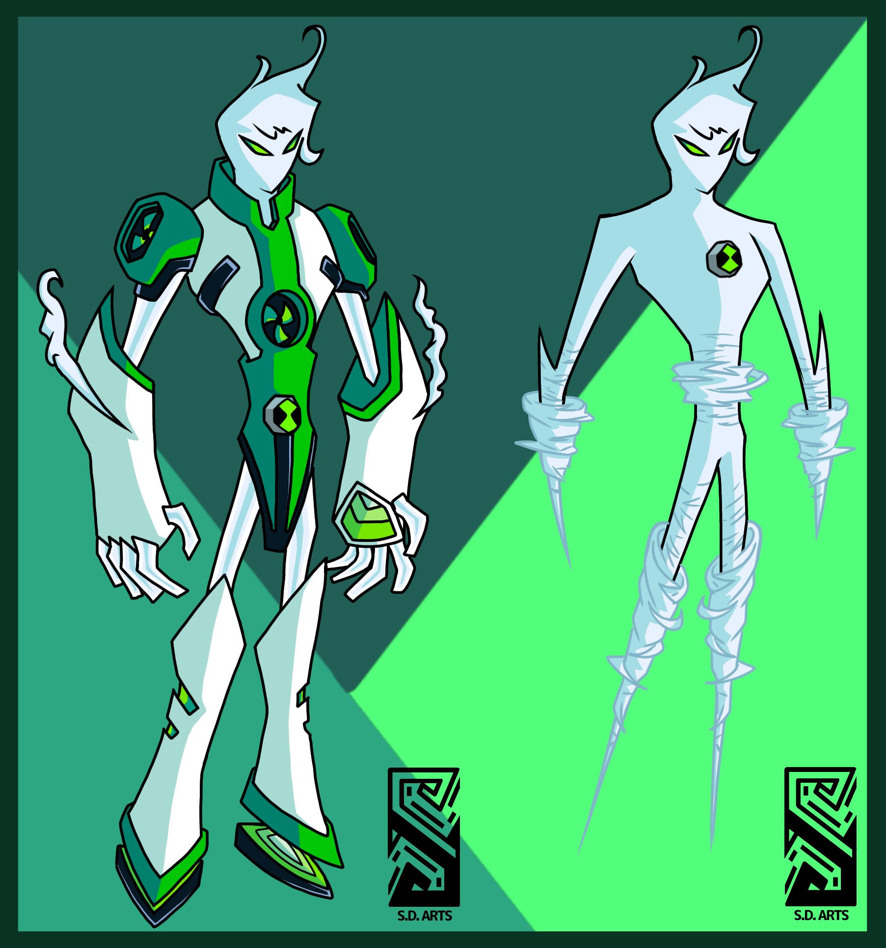 X 上的 S.D.ARTS.10：「Ben 10 Tempest (Original Alien) #fanart #art