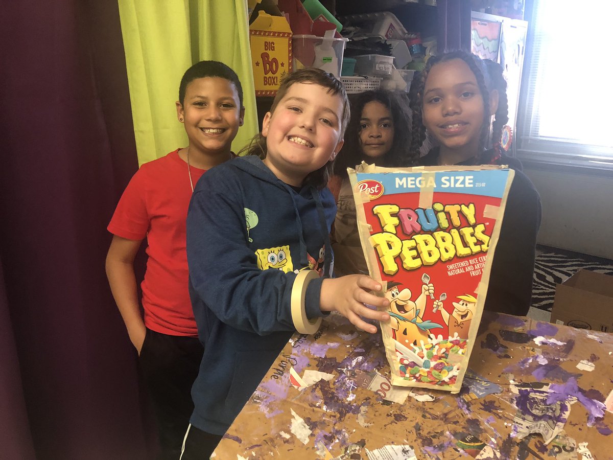 MPESCreativeTigers (@mpesart) on Twitter photo Check out the #piƱata structures 4th grade artists built today. These Ss collaborated together to turn a flat design into a 3D structure using cereal boxes & tape. Next week weāll begin to paper mache the piƱatas. <a href="/julieatidwell/">Julie Tidwell</a> <a href="/LauraSandrell/">Laura Sandrell</a> <a href="/MikeMit42546882/">TSU-Art Education Coordinator</a> #Courage2Create Check out the #piƱata structures 4th grade artists built today. These Ss collaborated together to turn a flat design into a 3D structure using cereal boxes & tape. Next week weāll begin to paper mache the piƱatas. <a href="/julieatidwell/">Julie Tidwell</a> <a href="/LauraSandrell/">Laura Sandrell</a> <a href="/MikeMit42546882/">TSU-Art Education Coordinator</a> #Courage2Create