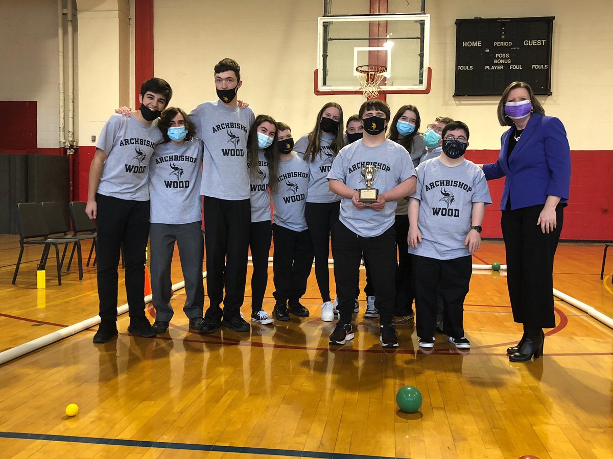 AOPathletics's tweet image. Congratulations to @Wood_Vikings &amp;amp; Our Lady of Confidence as they edged @ArchCarrollHS &amp;amp; St. Katherine's in Unified Bocce this afternoon to win the Bovino Cup @PAcatholic @ArchPhilly @AOPS_Schools @PIAASports @SpecialOlympiPA