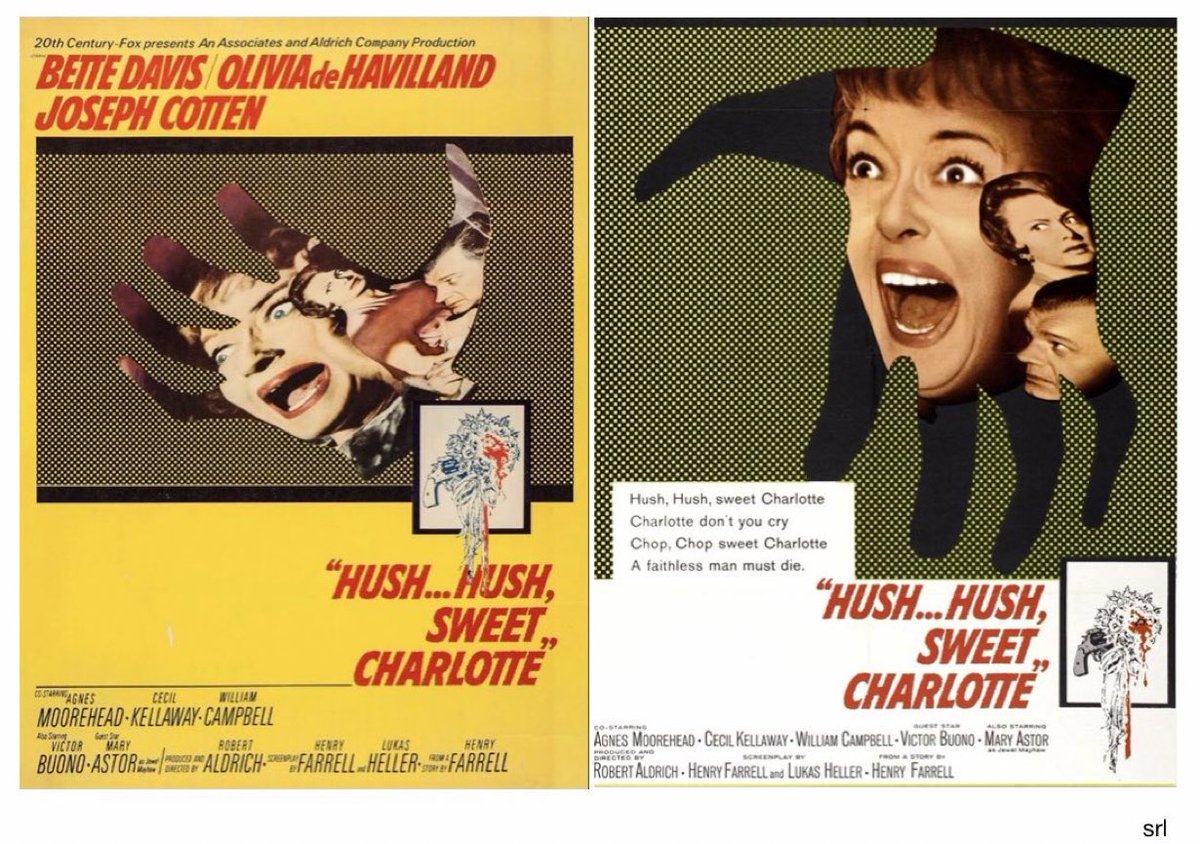 SaveRedlandLibr's tweet photo. 10:40pm TODAY on @TalkingPicsTV
The 1964 #Psychological #Thriller film🎥”Hush…Hush, Sweet Charlotte” directed by #RobertAldrich from a screenplay by Henry Farrell & Lukas Heller and based on a short story📖 by #HenryFarrell
🌟#BetteDavis #OliviaDeHavilland #JosephCotten https://t.co/B8Y0JxI6oK