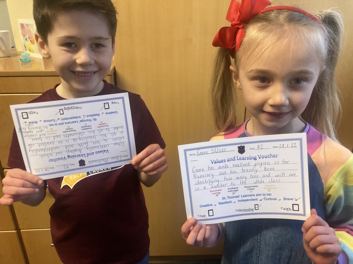 St_Thomas_ERC's tweet photo. Well deserved. Friday winners of our Values and Learning Vouchers. 2/2 Can’t wait to catch up for over a Hot Choc 👍 https://t.co/iokYYw961Z